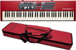 Pack clavier Nord ELECTRO 6D 73 Rouge + Housse NORD SOFTCASE2