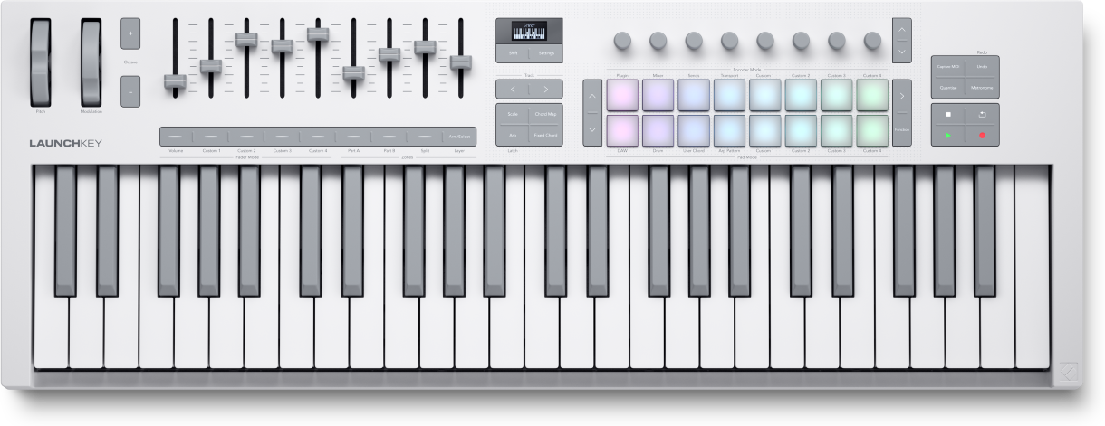 Novation Launchkey 49 White - Clavier MaÎtre - Main picture