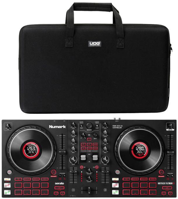 Pack dj avec housse/flight/decksaver Numark Mixtrack Platinum FX + UDG U8302 bl