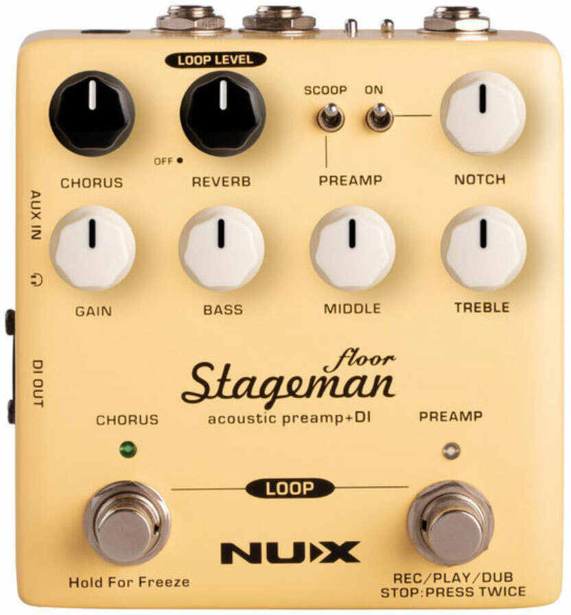 Nux Stageman Floor Nap-5 Acoustic Preamp & Di Verdugo - Preampli Acoustique - Main picture
