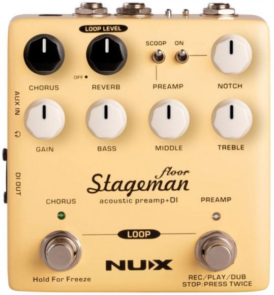 Nux Stageman Floor NAP5 Acoustic Preamp & DI Preampli acoustique