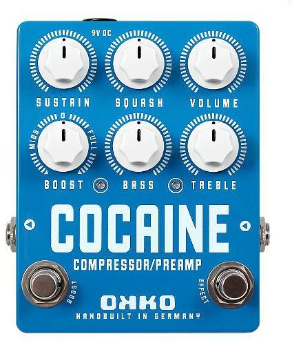 Pédale compression / sustain / noise gate Okko Cocaine