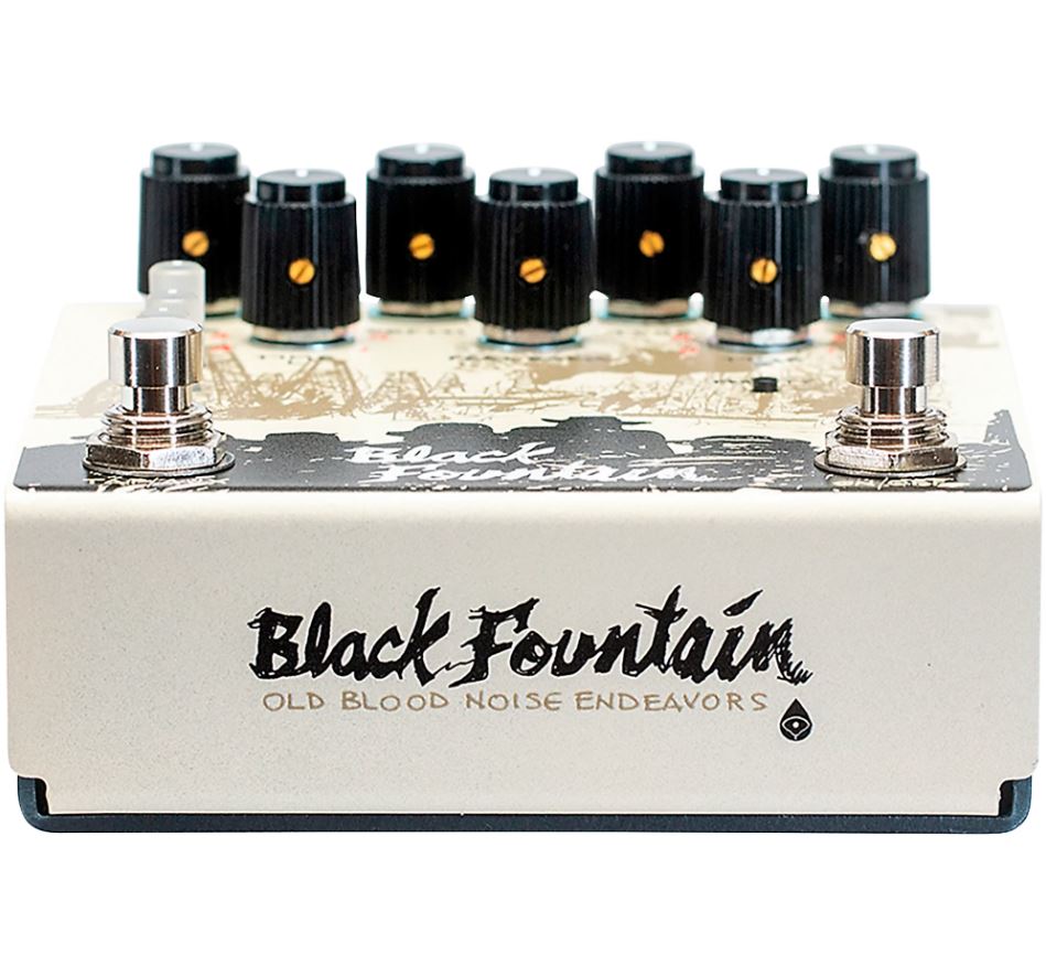 Old Blood Noise Black Fountain Stereo Cream - PÉdale Reverb / Delay / Echo - Variation 1
