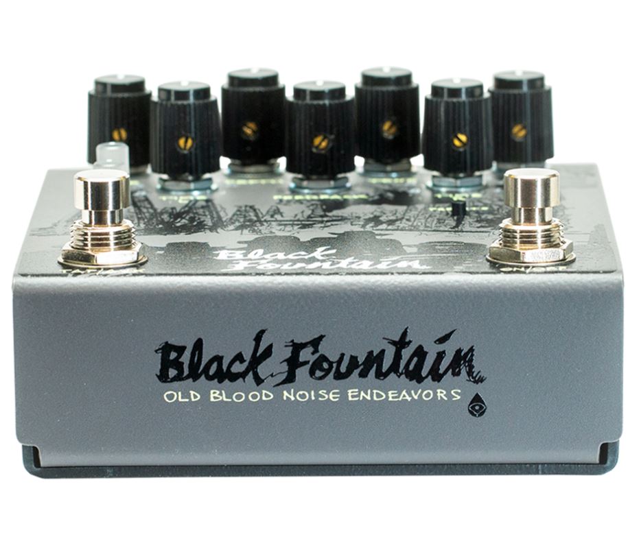 Old Blood Noise Black Fountain Stereo Slate - PÉdale Reverb / Delay / Echo - Variation 2