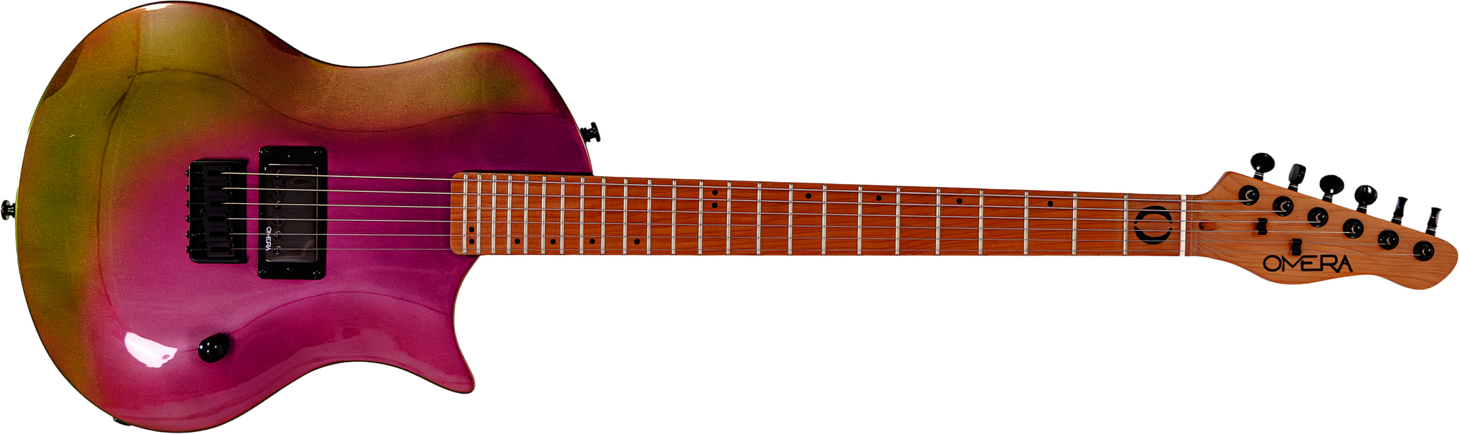 Omera Guitars Lesly 1h Ht Mn - Petrol Chameleon - Guitare Électrique Single Cut - Main picture