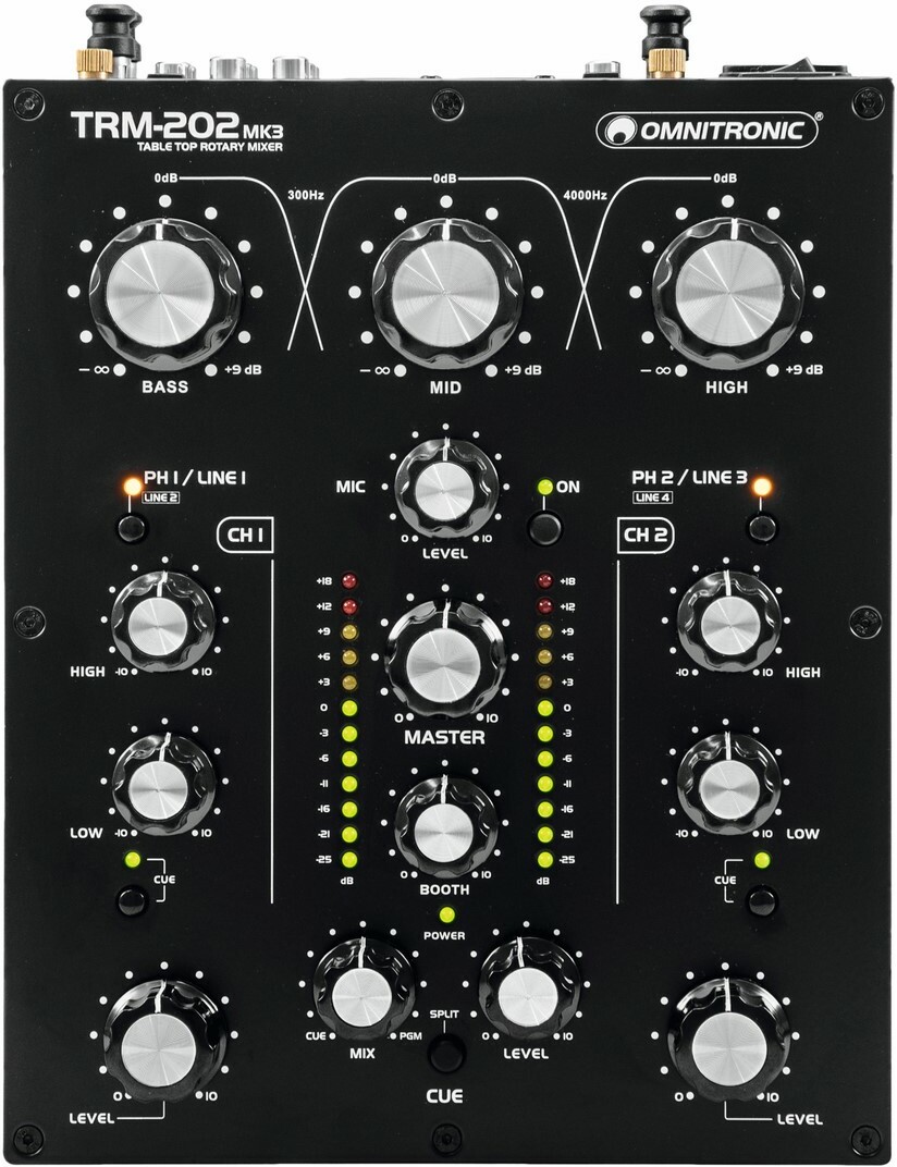 Omnitronic Trm-202mk3 2-channel Rotary Mixer - Table De Mixage Dj - Main picture