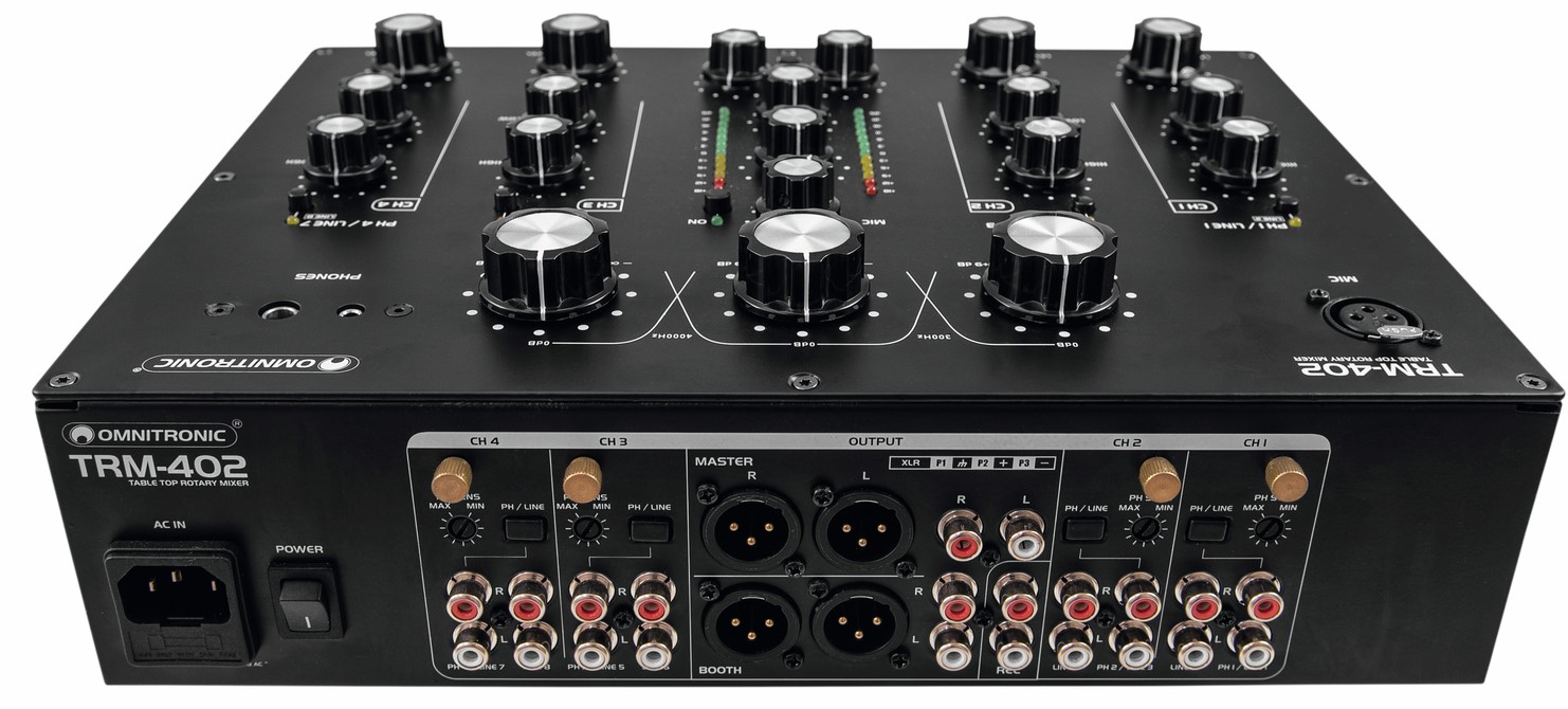 Omnitronic Trm-402 4-channel Rotary Mixer - Table De Mixage Dj - Variation 2