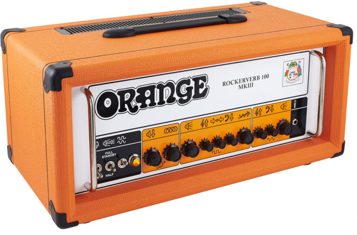 Orange Rockerverb 100 Mkiii Head 30/50/70/100w Orange - Ampli Guitare Électrique TÊte / PÉdale - Main picture