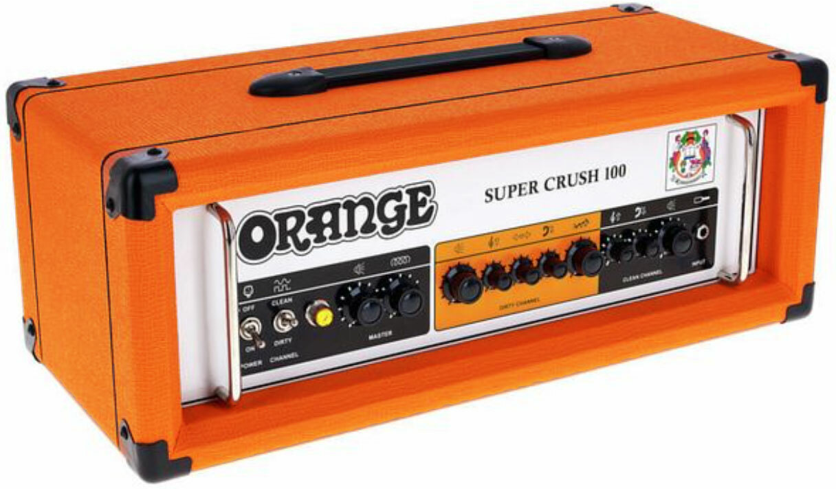 Orange Super Crush 100 Head 100w Orange - Ampli Guitare Électrique TÊte / PÉdale - Main picture