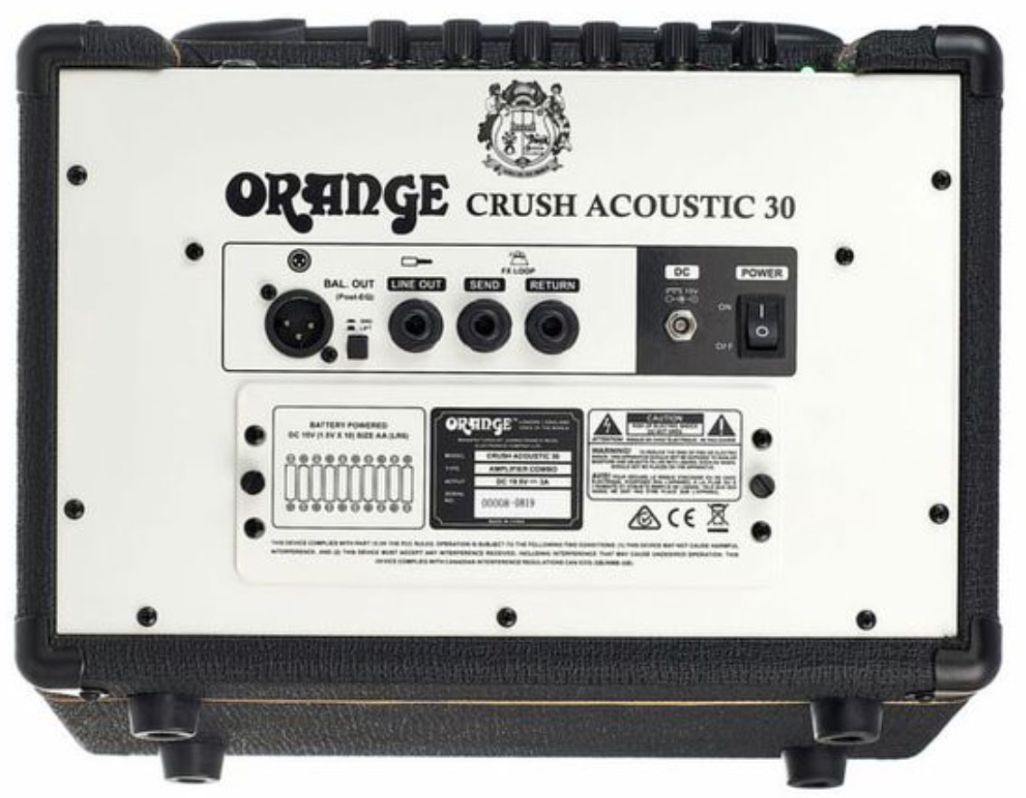 Orange Crush Acoustic 30w 1x8 Black - Combo Ampli Acoustique - Variation 1