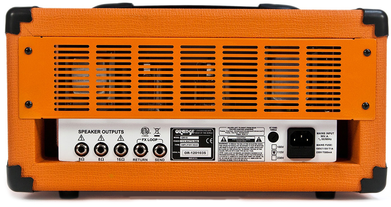 Orange Or15 Head 15w Orange - Ampli Guitare Électrique TÊte / PÉdale - Variation 2