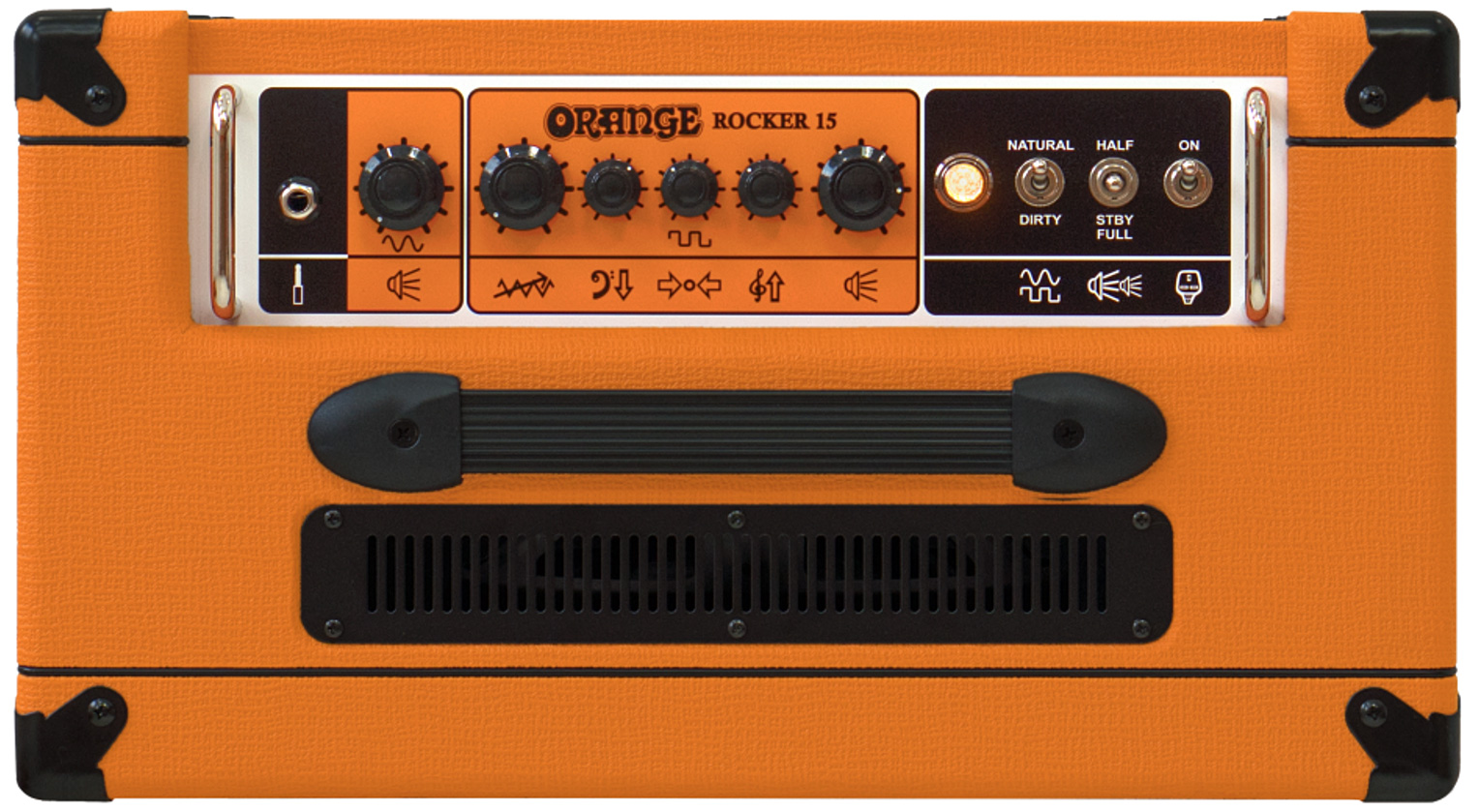Orange Rocker 15 0.5/1/7/15w 1x10 Orange - Ampli Guitare Électrique Combo - Variation 3