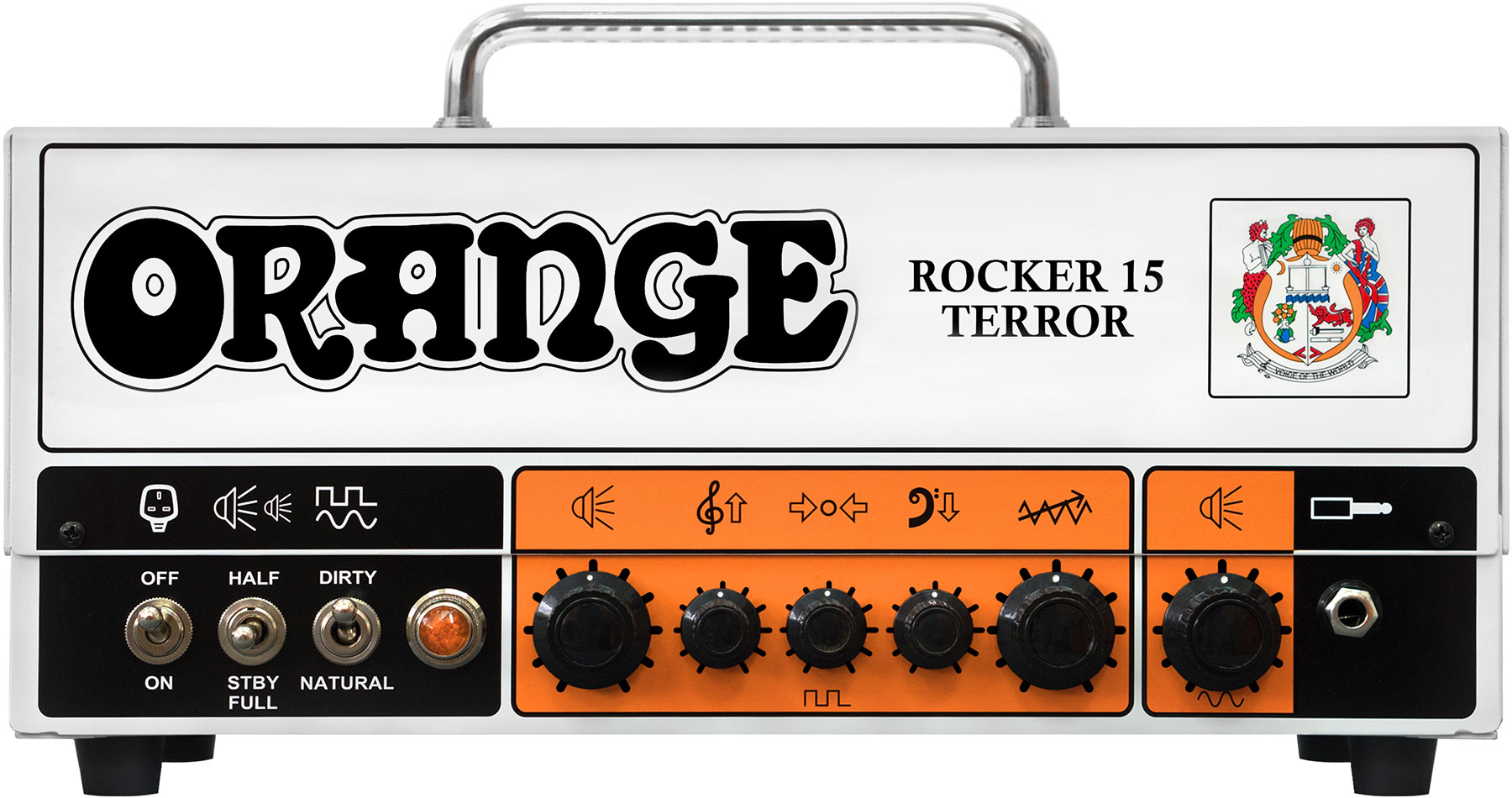 Orange Rocker 15 Terror Head 0.5/1/7/15w - Ampli Guitare Électrique TÊte / PÉdale - Variation 1