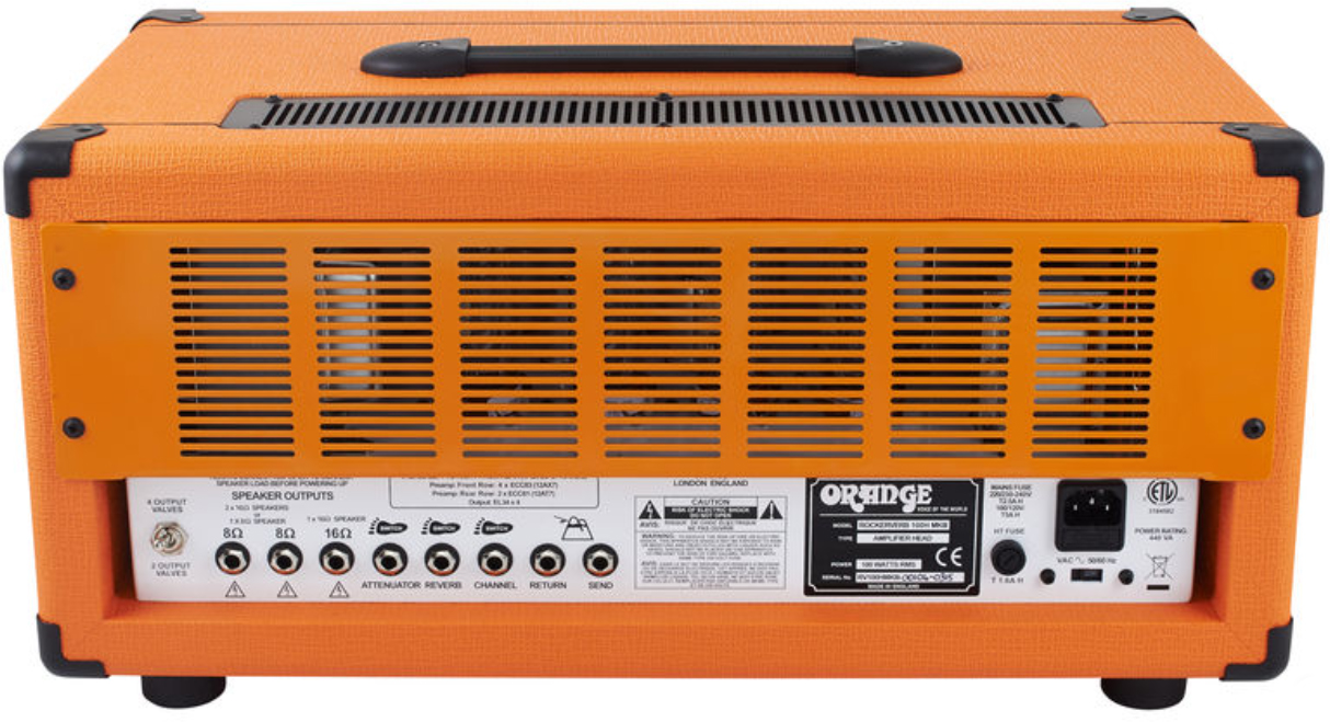 Orange Rockerverb 100 Mkiii Head 30/50/70/100w Orange - Ampli Guitare Électrique TÊte / PÉdale - Variation 1