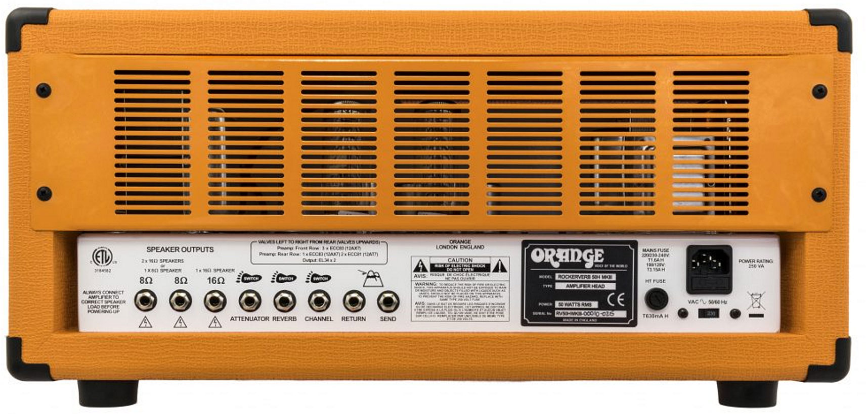 Orange Rockerverb 50 Mkiii Head 50w Orange - Ampli Guitare Électrique TÊte / PÉdale - Variation 3