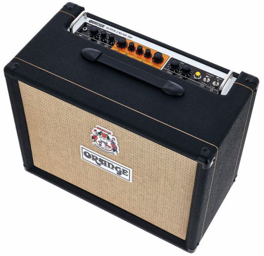 Orange Super Crush 100 Combo 100w 1x12 Black - Ampli Guitare Électrique Combo - Variation 1