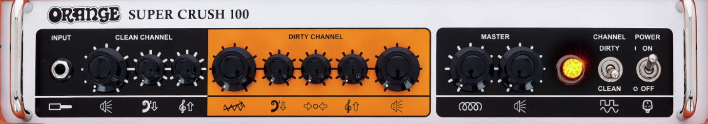 Orange Super Crush 100 Combo 100w 1x12 Orange - Ampli Guitare Électrique Combo - Variation 3