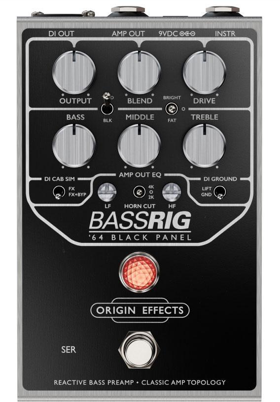 Preampli basse Origin effects Bassrig ’64 Black Panel Preamp