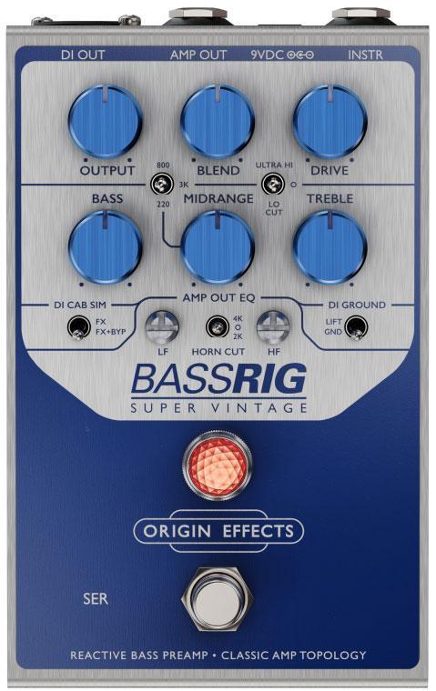 Preampli basse Origin effects Bassrig Super Vintage Preamp