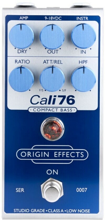 Origin Effects Cali76 Compact Bass Compressor Blue Edition - PÉdale Compression / Sustain / Noise Gate - Main picture