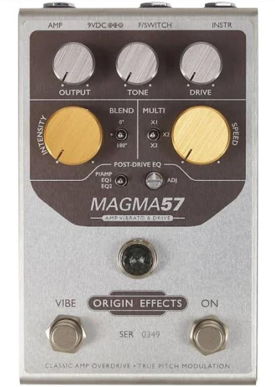 Pédale chorus / flanger / phaser / tremolo Origin effects MAGMA57 Amp Vibrato & Drive