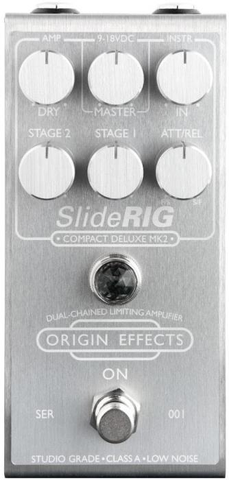 Pédale compression / sustain / noise gate Origin effects Cali76 SlideRIG Compact Deluxe MK2 Laser Engraved Ltd
