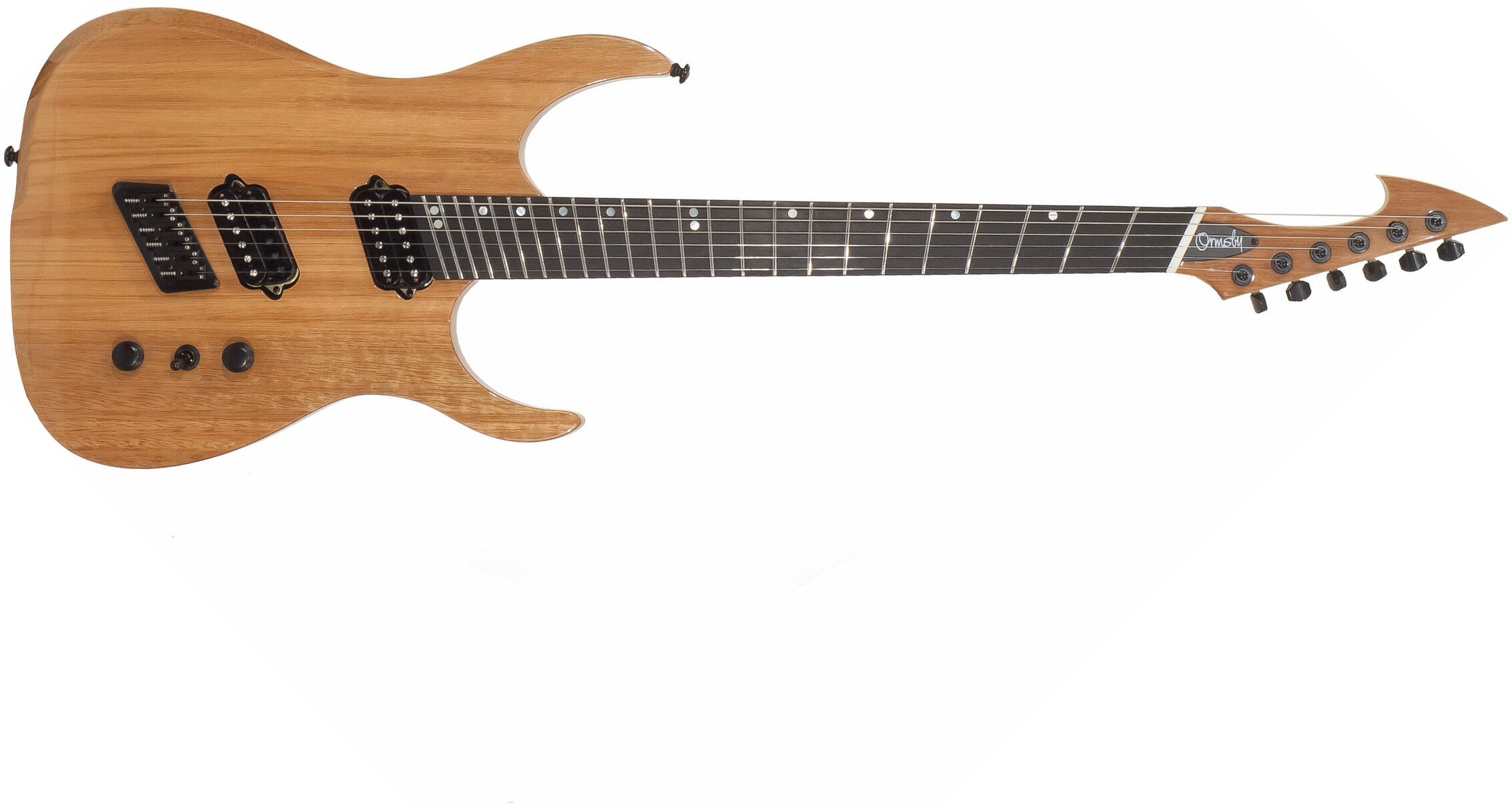 Ormsby Hype Gtr 6 Mahogany Hh Ht Eb - Natural - Guitare Électrique Multi-scale - Main picture