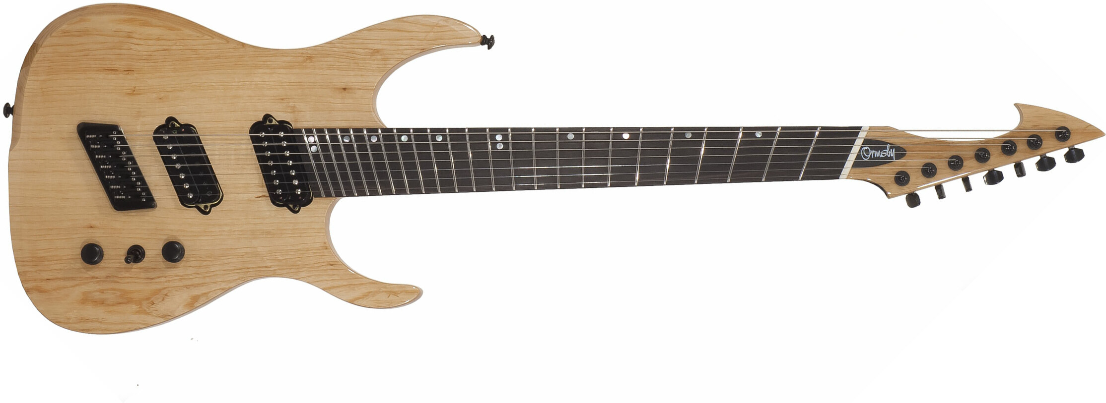 Ormsby Hype Gtr 7 Swamp Ash Hh Ht Eb - Natural - Guitare Électrique Multi-scale - Main picture