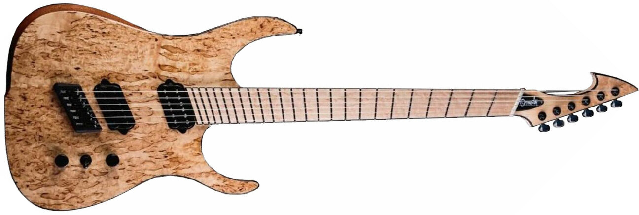 Ormsby Hype Gtr Elite 2 6c Multiscale 2h Ht Eb - Karelian Birch Natural - Guitare Électrique Multi-scale - Main picture