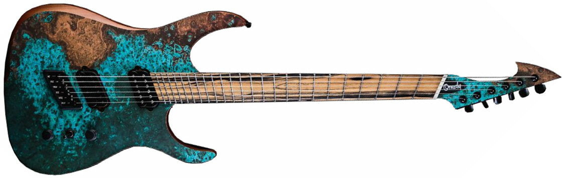 Ormsby Hype Gtr Elite 6c Multiscale 2h Ht Eb - Copper Print - Guitare Électrique Multi-scale - Main picture