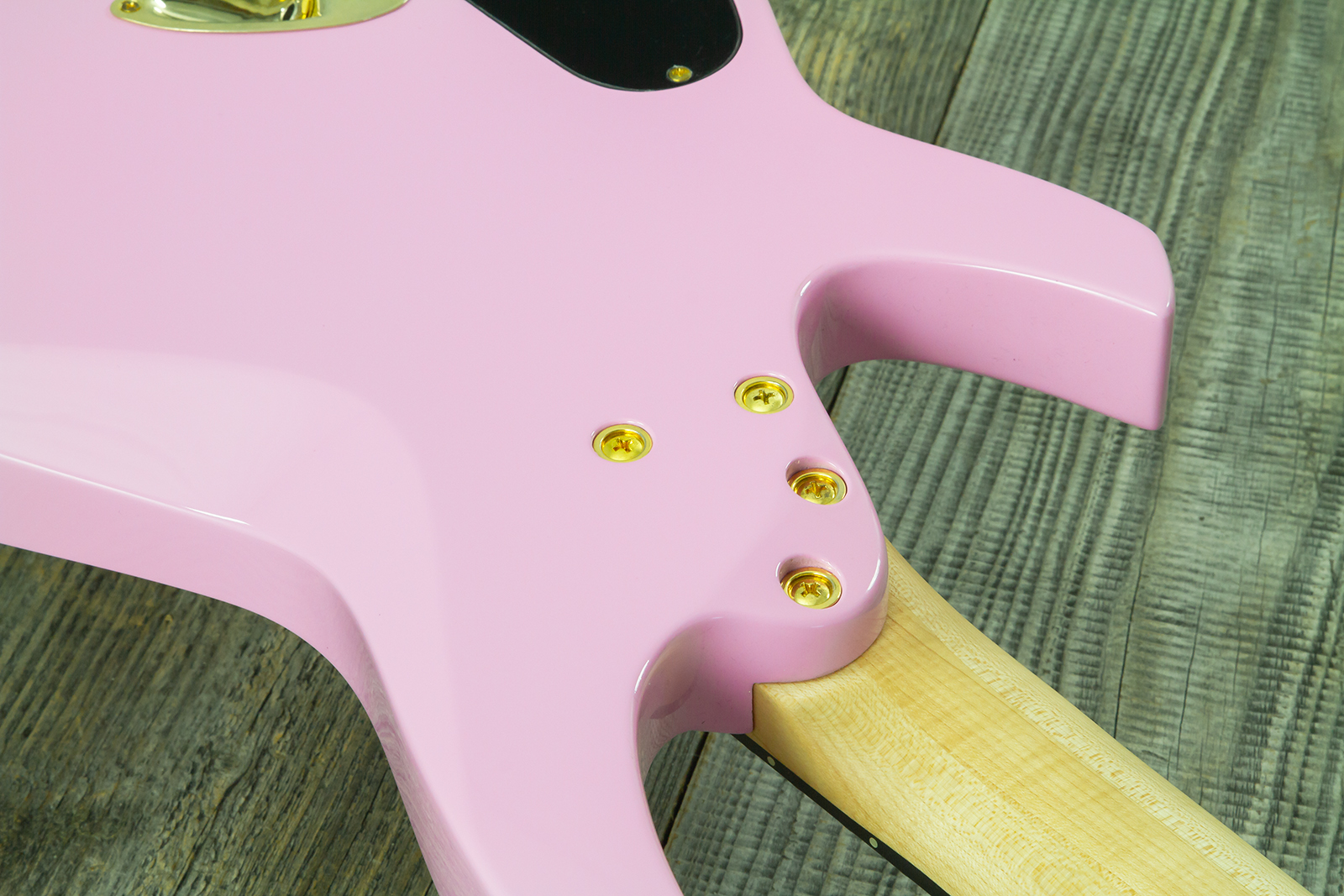 Ormsby Goliath Headless 7 Gtr Run 14 7c Multiscale 2h Ht Eb - Shell Pink - Guitare Électrique Multi-scale - Variation 10