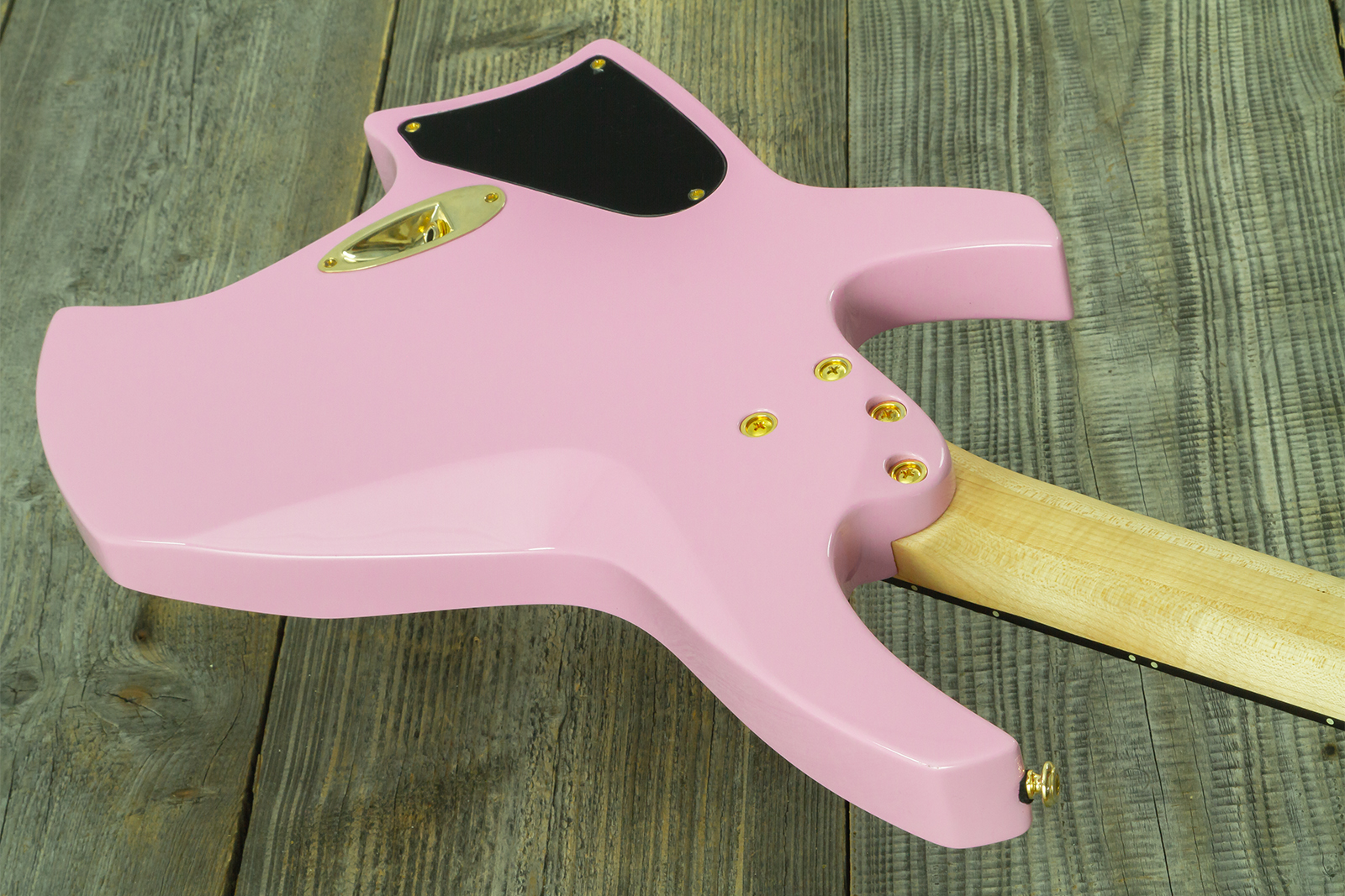 Ormsby Goliath Headless 7 Gtr Run 14 7c Multiscale 2h Ht Eb - Shell Pink - Guitare Électrique Multi-scale - Variation 8