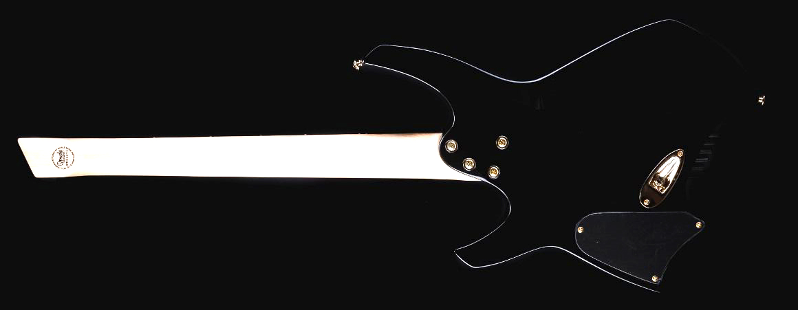 Ormsby Goliath Headless Gtr 7c Multiscale 2h Ht Eb - Tuxedo Black - Guitare Électrique Multi-scale - Variation 1