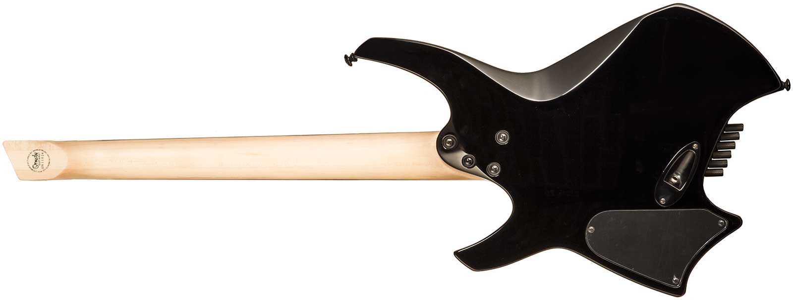 Ormsby Goliath Headless Gtr Run 17 6c Multiscale 2h Ht Eb - Dahlia Black - Guitare Électrique Multi-scale - Variation 1