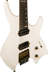 Guitare électrique multi-scale Ormsby Goliath Headless GTR 6 Run 14 - Ermine white