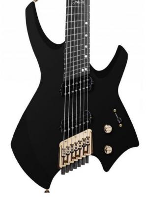 Guitare électrique multi-scale Ormsby Goliath Headless GTR 7 Run 14 - Tuxedo black