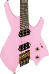 Guitare électrique multi-scale Ormsby Goliath Headless GTR 6 Run 14C - Shell pink