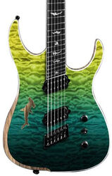 Guitare électrique multi-scale Ormsby Hype GTR Shark 6-String - Carribean blue/green