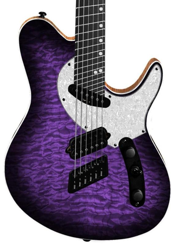 Guitare électrique solid body Ormsby TX GTR Exotic 6 - Purr pull