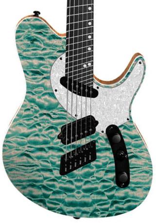 Guitare électrique solid body Ormsby TX GTR Exotic 7-string - Denim