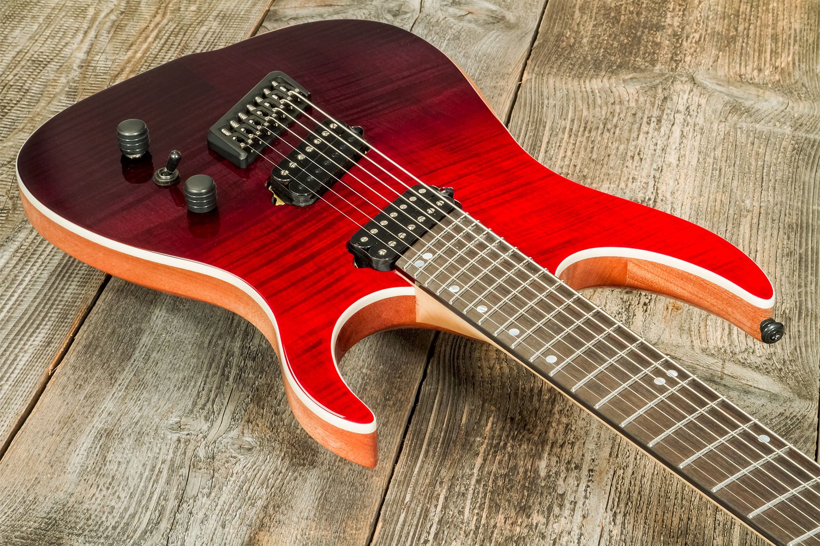 Ormsby Hype Gtr 7c Ltd Run 16 Multiscale 2h Ht Eb #gtr07630 - Blood Bath - Guitare Électrique Multi-scale - Variation 1