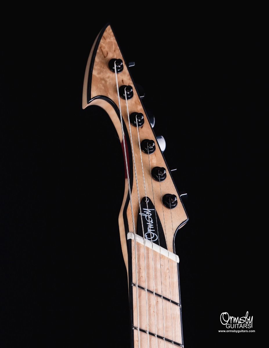 Ormsby Hype Gtr Elite 2 6c Multiscale 2h Ht Eb - Karelian Birch Natural - Guitare Électrique Multi-scale - Variation 6