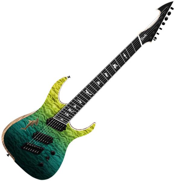 Ormsby Hype GTR Shark 7-String - carribean blue/green Multi