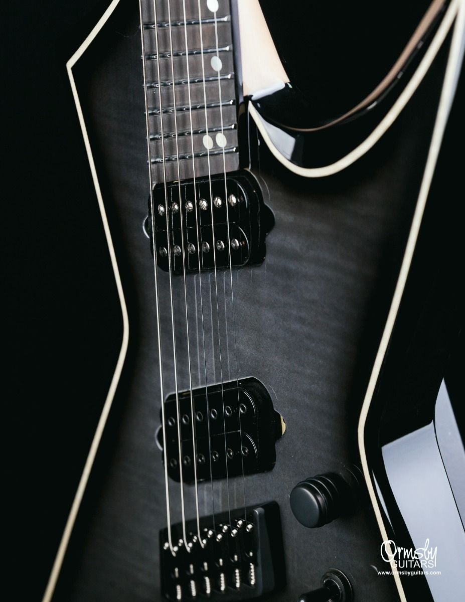 Ormsby Hype Gtr 8 Ltd Run 16 8c Multiscale 2h Ht Eb - Dahlia Black - Guitare Électrique Multi-scale - Variation 4