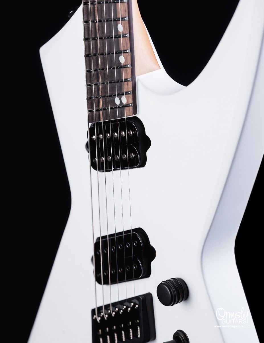 Ormsby Metal X Gtr Run 16 Multiscale 2h Ht Eb - Ermine White - Guitare Électrique MÉtal - Variation 5