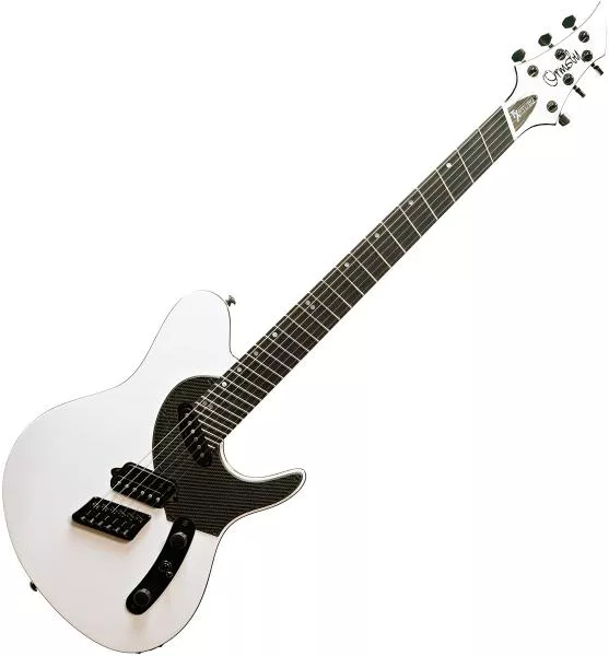 Guitare électrique solid body Ormsby TX GTR Carbon 6 - ERMINE WHITE