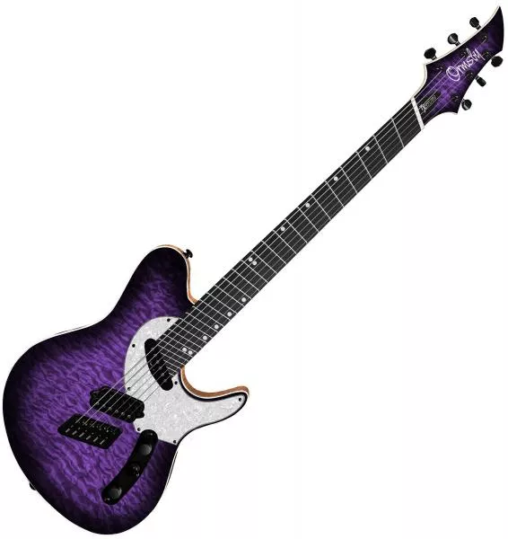 Guitare électrique solid body Ormsby TX GTR Exotic 6 - Purr pull
