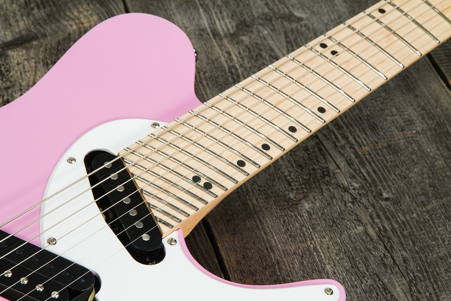 Ormsby Tx Gtr Vintage 7c Multiscale Hs Ht Mn - Shell Pink - Guitare Électrique Multi-scale - Variation 5