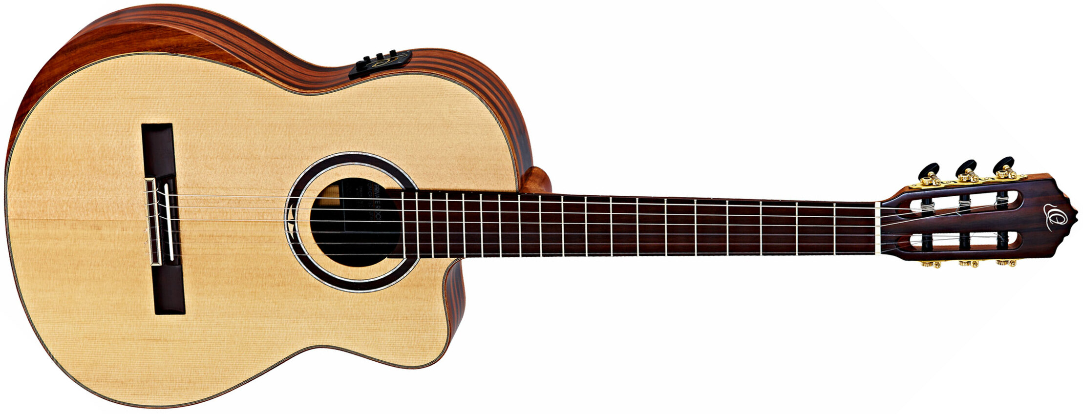 Ortega Striped Suite C/E Private Room +bag natural Guitare classique