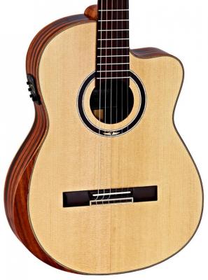 Guitare classique format 4/4 Ortega Striped Suite C/E Private Room +bag - Natural